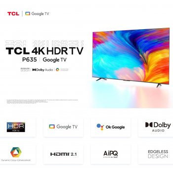 TCL 50P635 50" 4K HDR TV